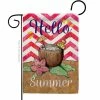 Angeleno Heritage MADE AND DESIGNED LOS ANGELES CALIFORNIA 13 in. x 18.5 in. Coconut Summer Drinks Beverages Double-Sided Garden Flag Beverages Decorative Vertical Flags