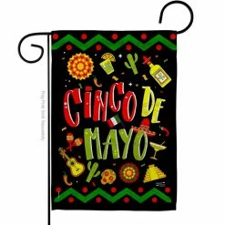 Angeleno Heritage MADE AND DESIGNED LOS ANGELES CALIFORNIA 13 in. x 18.5 in. Ready to Cinco De Mayo Summer Double-Sided Garden Flag Summer Decorative Vertical Flags