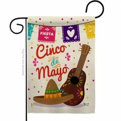 Angeleno Heritage MADE AND DESIGNED LOS ANGELES CALIFORNIA 13 in. x 18.5 in. Fiesta Cinco De Mayo Summer Double-Sided Garden Flag Summer Decorative Vertical Flags