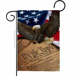 Angeleno Heritage MADE AND DESIGNED LOS ANGELES CALIFORNIA 13 in. x 18.5 in. We The People Armed Forces Double-Sided Garden Flag Armed Forces Decorative Vertical Flags