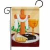 Angeleno Heritage MADE AND DESIGNED LOS ANGELES CALIFORNIA 13 in. x 18.5 in. Holy Week Religious Double-Sided Garden Flag Religious Decorative Vertical Flags