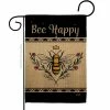 Angeleno Heritage MADE AND DESIGNED LOS ANGELES CALIFORNIA 13 in. x 18.5 in. Queen Bee Happy Garden Friends Double-Sided Garden Flag Garden Friends Decorative Vertical Flags