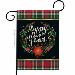 Angeleno Heritage MADE AND DESIGNED LOS ANGELES CALIFORNIA 13 in. x 18.5 in. Winter New Year Winter Double-Sided Garden Flag Winter Decorative Vertical Flags