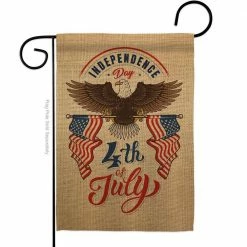 Angeleno Heritage MADE AND DESIGNED LOS ANGELES CALIFORNIA 13 in. x 18.5 in. July 4th Freedom Patriotic Double-Sided Garden Flag Patriotic Decorative Vertical Flags
