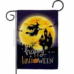 Angeleno Heritage MADE AND DESIGNED LOS ANGELES CALIFORNIA 13 in. x 18.5 in. Witchy Halloween Garden Flag Double-Sided Fall Decorative Vertical Flags