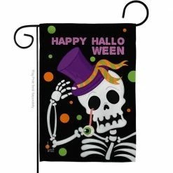 Angeleno Heritage MADE AND DESIGNED LOS ANGELES CALIFORNIA 13 in. x 18.5 in. Happy Halloween Garden Flag Double-Sided Fall Decorative Vertical Flag