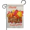 Angeleno Heritage MADE AND DESIGNED LOS ANGELES CALIFORNIA 13 in. x 18.5 in. Thanksgiving Pumpkin Garden Flag Double-Sided Fall Decorative Vertical Flag