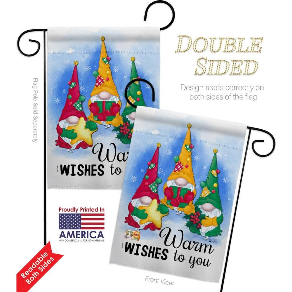 Angeleno Heritage MADE AND DESIGNED LOS ANGELES CALIFORNIA 13 in. x 18.5 in. Warm Wishes Winter Double-Sided Garden Flag Winter Decorative Vertical Flags - Image 2