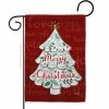 Angeleno Heritage MADE AND DESIGNED LOS ANGELES CALIFORNIA 13 in. x 18.5 in. The Christmas Tree Winter Double-Sided Garden Flag Winter Decorative Vertical Flags