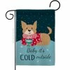 Angeleno Heritage MADE AND DESIGNED LOS ANGELES CALIFORNIA 13 in. x 18.5 in. Baby It's Cold Winter Double-Sided Garden Flag Winter Decorative Vertical Flags
