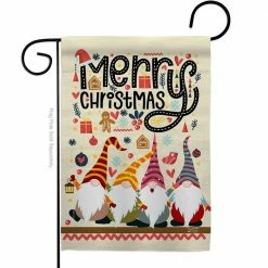 Angeleno Heritage MADE AND DESIGNED LOS ANGELES CALIFORNIA 13 in. x 18.5 in. Christmas Gnome Winter Double-Sided Garden Flag Winter Decorative Vertical Flags