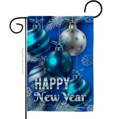 Angeleno Heritage MADE AND DESIGNED LOS ANGELES CALIFORNIA 13 in. x 18.5 in. New Year Ornaments Winter Double-Sided Garden Flag Winter Decorative Vertical Flags