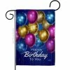 Angeleno Heritage MADE AND DESIGNED LOS ANGELES CALIFORNIA 13 in. x 18.5 in. Brighten Birthday Celebration Double-Sided Garden Flag Celebration Decorative Vertical Flags