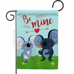 Angeleno Heritage MADE AND DESIGNED LOS ANGELES CALIFORNIA 13 in. x 18.5 in. Koala Couples Spring Double-Sided Garden Flag Spring Decorative Vertical Flags