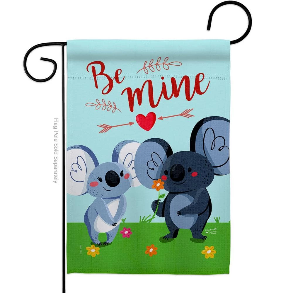 Angeleno Heritage MADE AND DESIGNED LOS ANGELES CALIFORNIA 13 in. x 18.5 in. Koala Couples Spring Double-Sided Garden Flag Spring Decorative Vertical Flags