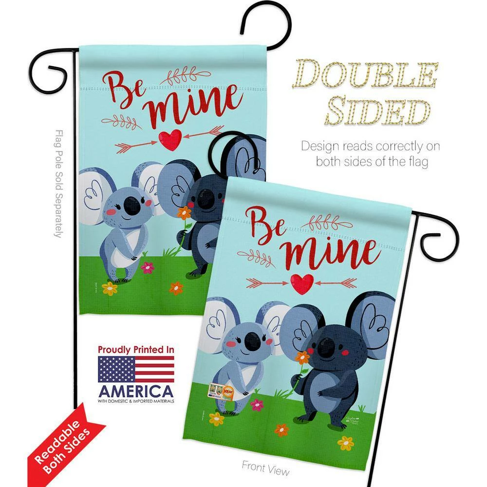 Angeleno Heritage MADE AND DESIGNED LOS ANGELES CALIFORNIA 13 in. x 18.5 in. Koala Couples Spring Double-Sided Garden Flag Spring Decorative Vertical Flags - Image 2