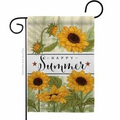 Angeleno Heritage MADE AND DESIGNED LOS ANGELES CALIFORNIA 13 in. x 18.5 in. Happy Sunflowers Spring Double-Sided Garden Flag Spring Decorative Vertical Flags