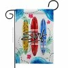 Angeleno Heritage MADE AND DESIGNED LOS ANGELES CALIFORNIA 13 in. x 18.5 in. Surf Coastal Double-Sided Garden Flag Coastal Decorative Vertical Flags