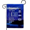 Angeleno Heritage MADE AND DESIGNED LOS ANGELES CALIFORNIA 13 in. x 18.5 in. Put Out Your Light Coastal Double-Sided Garden Flag Coastal Decorative Vertical Flags