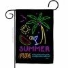 Angeleno Heritage MADE AND DESIGNED LOS ANGELES CALIFORNIA 13 in. x 18.5 in. Neon Summer Fun Coastal Double-Sided Garden Flag Coastal Decorative Vertical Flags