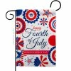 Angeleno Heritage MADE AND DESIGNED LOS ANGELES CALIFORNIA 13 in. x 18.5 in. Red White July 4 Patriotic Double-Sided Garden Flag Patriotic Decorative Vertical Flags