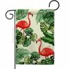 Angeleno Heritage MADE AND DESIGNED LOS ANGELES CALIFORNIA 13 in. x 18.5 in. Paradise Flamingos Double-Sided Garden Flag Readable Both Sides Garden Friends Birds Decorative