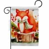 Angeleno Heritage MADE AND DESIGNED LOS ANGELES CALIFORNIA 13 in. x 18.5 in. Autumn Fox Garden Flag Double-Sided Fall Decorative Vertical Flags