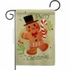 Angeleno Heritage MADE AND DESIGNED LOS ANGELES CALIFORNIA 13 in. x 18.5 in. Mr Gingerbread Christmas Garden Flag Double-Sided Winter Decorative Vertical Flags