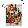 Angeleno Heritage MADE AND DESIGNED LOS ANGELES CALIFORNIA 13 in. x 18.5 in. Holiday Mouses Christmas Garden Flag Double-Sided Winter Decorative Vertical Flags