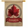 Angeleno Heritage MADE AND DESIGNED LOS ANGELES CALIFORNIA 28 in. x 40 in. Happy Canada Day Regional House Flag Double-Sided Decorative Vertical Flags