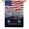 Angeleno Heritage MADE AND DESIGNED LOS ANGELES CALIFORNIA 28 in. x 40 in. July 4th Indpendence Day Patriotic House Flag Double-Sided Decorative Vertical Flags