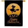 Angeleno Heritage MADE AND DESIGNED LOS ANGELES CALIFORNIA 28 in. x 40 in. Halloween Witch Fall House Flag Double-Sided Decorative Vertical Flags