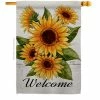 Angeleno Heritage MADE AND DESIGNED LOS ANGELES CALIFORNIA 28 in. x 40 in. Happiness Sunflowers Spring House Flag Double-Sided Decorative Vertical Flags