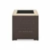 HOMESTYLES 18 in. x 18 in. Brown Wood Palm Springs Outdoor Planter