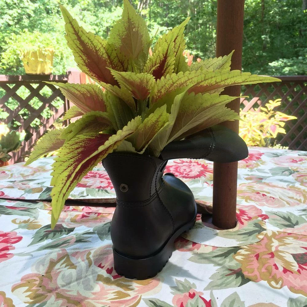 HOMESTYLES 11 in. Boot Buddies Dog Sculpture and Planter Home and Garden Boots Loyal Companion Figurines (3-Piece Set) - Image 5