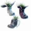 HOMESTYLES 11 in. Boot Buddies Dog Sculpture and Planter Home and Garden Boots Loyal Companion Figurines (3-Piece Set)