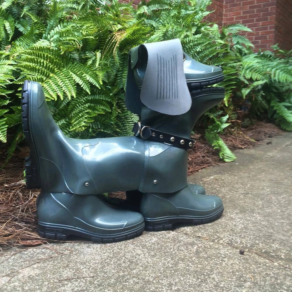 HOMESTYLES 20 in. Sophie the Boot Buddies Dog Sculpture and Planter Home and Garden Loyal Companion Statue Olive Gloss - Image 6