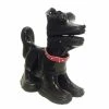 HOMESTYLES 15 in. Buster the Boot Buddies Dog Sculpture and Planter Home and Garden Loyal Companion Black Gloss Statue