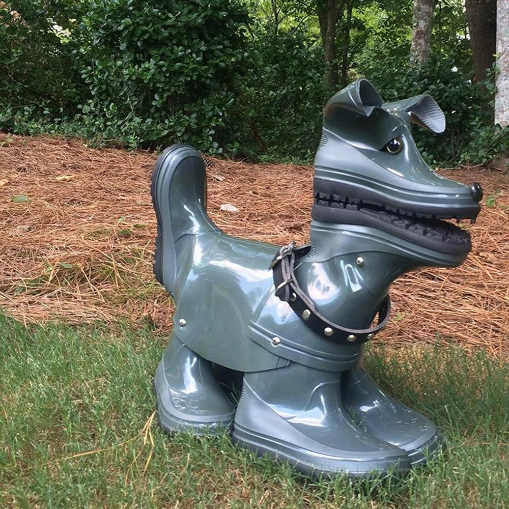 HOMESTYLES 15 in. Lily the Boot Buddies Dog Sculpture and Planter Home and Garden Loyal Companion Statue - Image 9