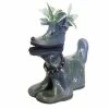 HOMESTYLES 15 in. Lily the Boot Buddies Dog Sculpture and Planter Home and Garden Loyal Companion Statue