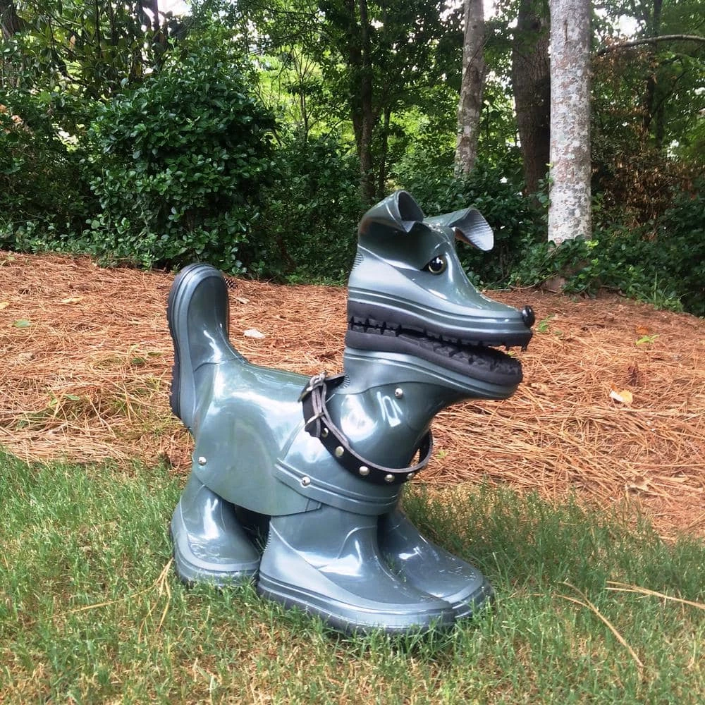 HOMESTYLES 15 in. Lily the Boot Buddies Dog Sculpture and Planter Home and Garden Loyal Companion Statue - Image 6