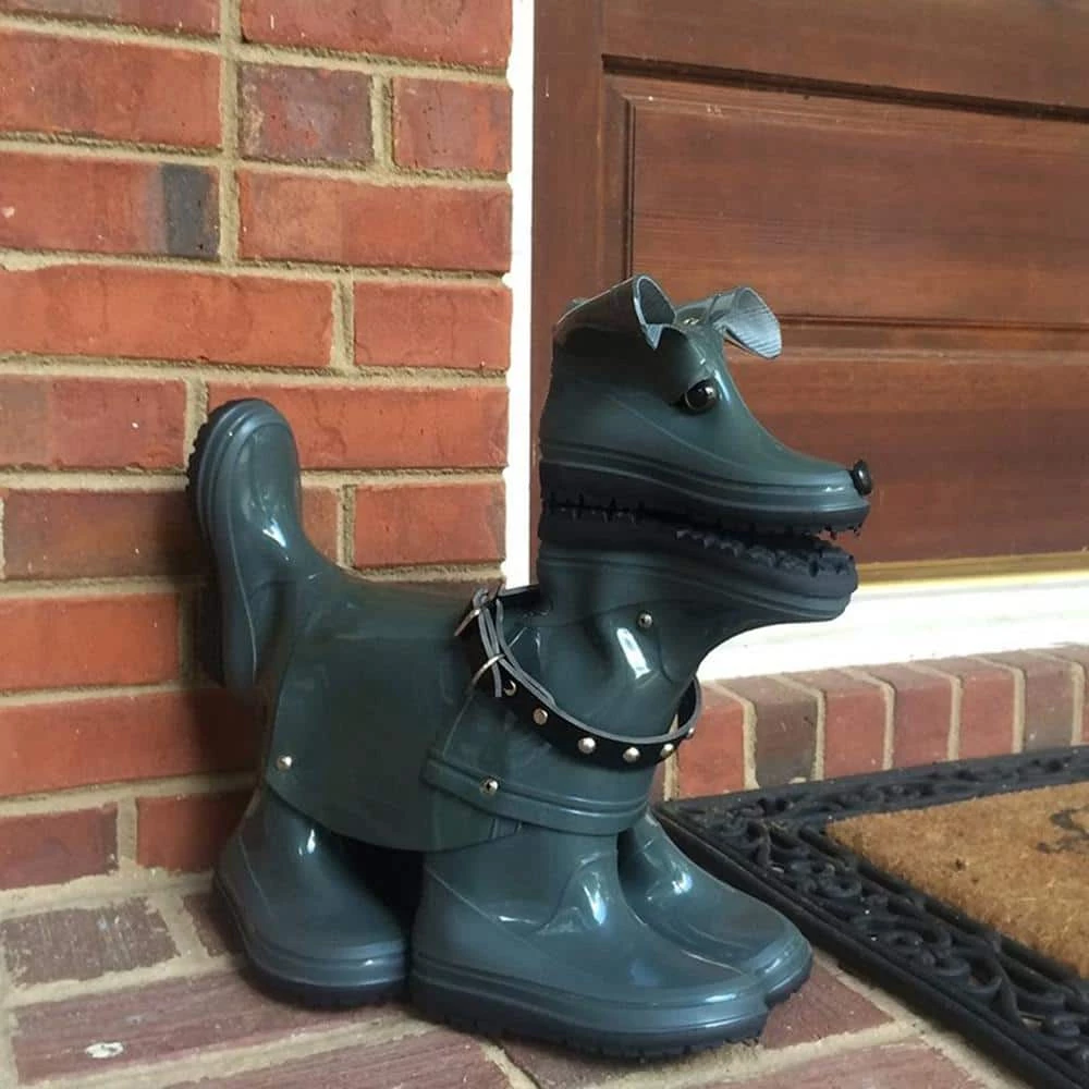 HOMESTYLES 15 in. Lily the Boot Buddies Dog Sculpture and Planter Home and Garden Loyal Companion Statue - Image 10