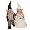 HOMESTYLES 8 in. H Bride and Groom Wedding Gnome Married Couple Home and Garden Gnome Collectible Statue