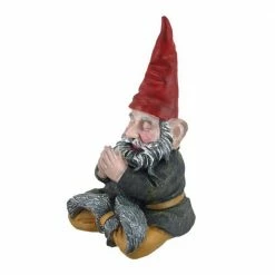 HOMESTYLES 11 in. H Meditating ZEN "Mordecai" the Yoga Garden Gnome Figurine Statue