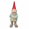 HOMESTYLES 14 in. H Grimmbel the Garden Gnome Figurine Statue