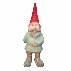 HOMESTYLES 14 in. H Grimmbel the Garden Gnome Figurine Statue