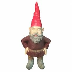 HOMESTYLES 14 in. H "Merlin" the Garden Gnome Figurine Statue