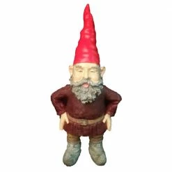 HOMESTYLES 20 in. H "Merlin" the Garden Gnome Figurine Statue