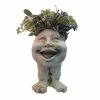HOMESTYLES 14 in. Antique White Aunt Minnie Muggly Planter Garden Statue Holds 6 in. Pot