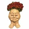 HOMESTYLES 14 in. Stone Wash Grandma Violet Muggly Planter Statue Holds 6 in. Pot